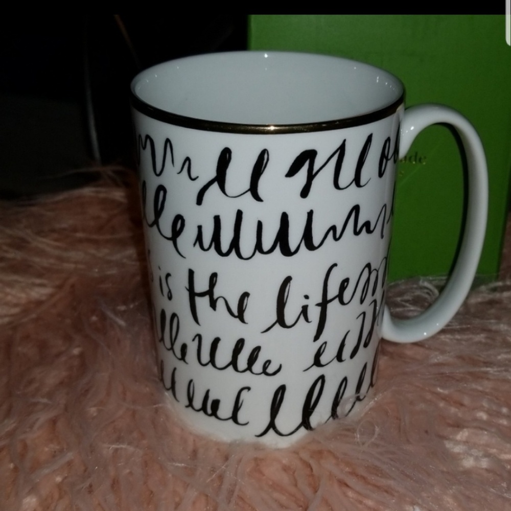 KATE SPADE LENOX EVERDONE LANE DOODLE MUG  New, no box